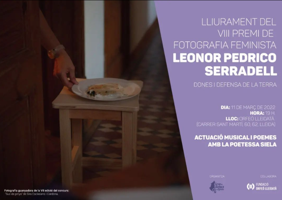Lliurament del VIII premi de fotografia feminista Leonor Pedrico
